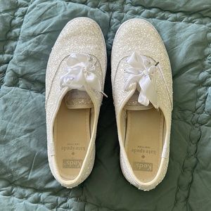Keds X Kate Spade Champion Glitter Sneaker - WHITE